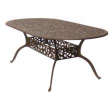 Darlee Catalina Cast Aluminum Dining Table - 42 Inch X 84 Inch Oval