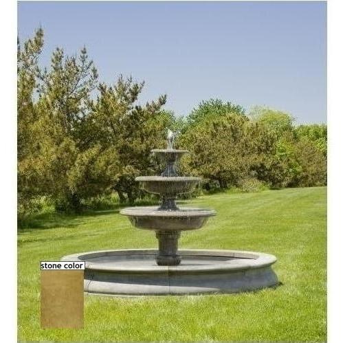 Campania Newport Fountain - Travertine Finish