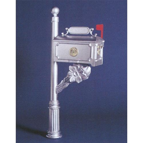 Cast Aluminum Mailbox - Floral Design