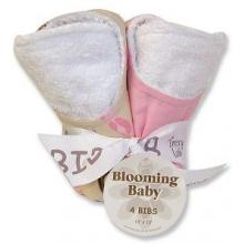 Blooming Bouquet 4-Pack Bib Set-Sweet Safari Pink