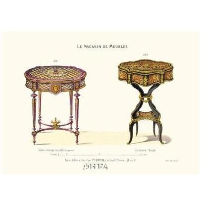 Antique Tables Poster Print