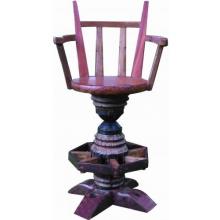 Teak Wood Hub Chair / Bar Stool