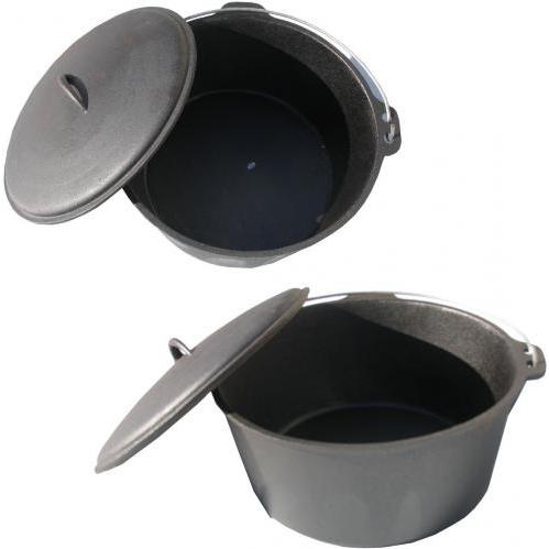 Cajun Cookware Seasoned Cast Iron Dutch Oven 16 Qt.