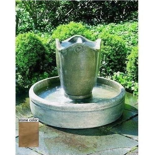 Campania Palamos Fountain - Brownstone Finish