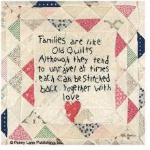 Families Are Like Quilts Poster Print
