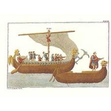 Medieval Ships Poster Print