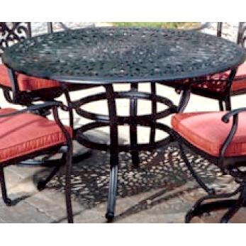 Alfresco Home Kaleidoscope 48 Inch Round Table & Base - Antique Wine