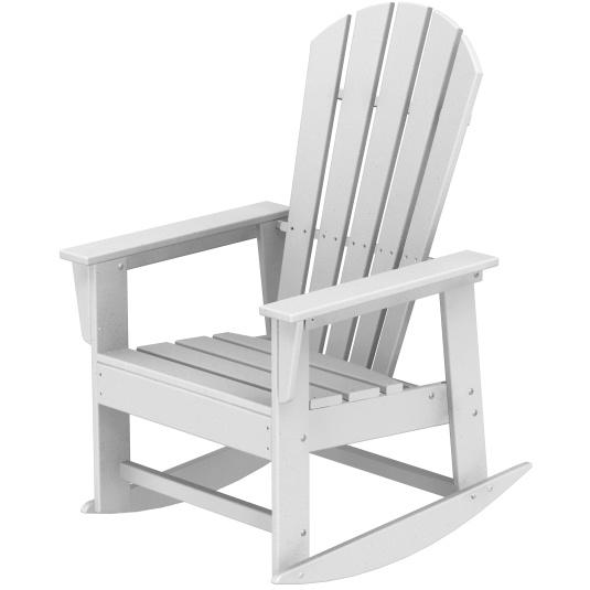 Poly-Wood Recycled Plastic Wood South Beach Adirondack Rocking Chair