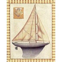 Sailboat Two Sails Poster Print