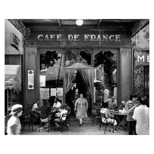 Caf De France Poster Print