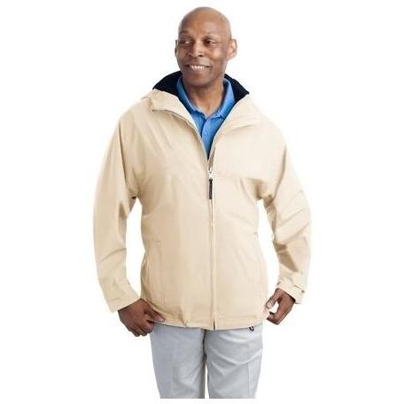 Port Authority Seattle Slicker Jacket XL - Natural/Navy