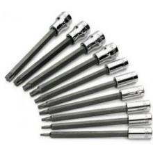 SK Hand Tool 10 Piece 1/4 Foot And 3/8 Foot Drive Long TORX Bit Socket Set