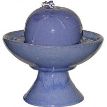 Alpine Feng-Shui Ceramic Fountain - Ceramic Blue