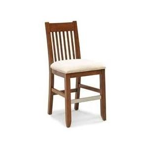 Home Styles Hanover 24 Inch Bistro Stool With Upholstered Seat - Cherry