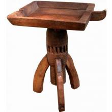 Differential Square Teak Wood Side Table / Tray