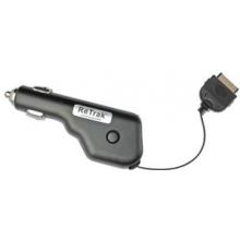 IPHONE & IPOD RETRACTABLE CAR CHARGER (BLACK)