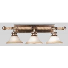 San Marino Collection Wall Mounted Three Light Fixture In Monterrey Beige With Silver Finish - 3 Bulbs