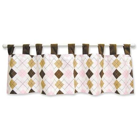 Prep School Pink Window Valance