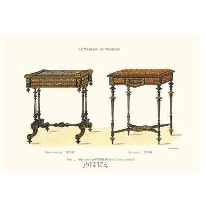 Antique Tables Poster Print
