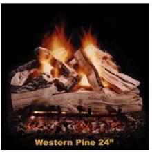 Hargrove Gas Logs 24 Inch Western Pine Vented Natural Gas Log Set With System 4 Burner & Manual Safety Pilot