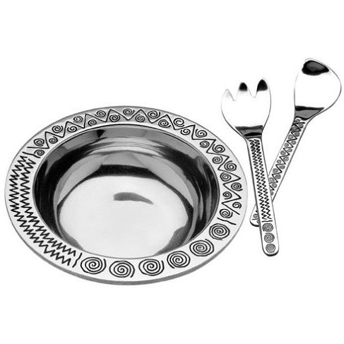 Wilton Armetale Reggae 3pc. Medium Salad Set
