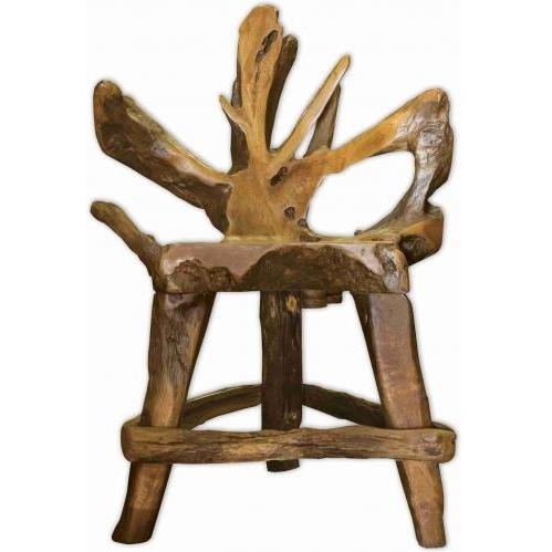 Bighorn Teak Wood Root Bar Chair