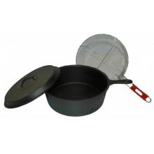 Seasoned Cast Iron Chicken Fryer W/ Basket - 12 Qt.