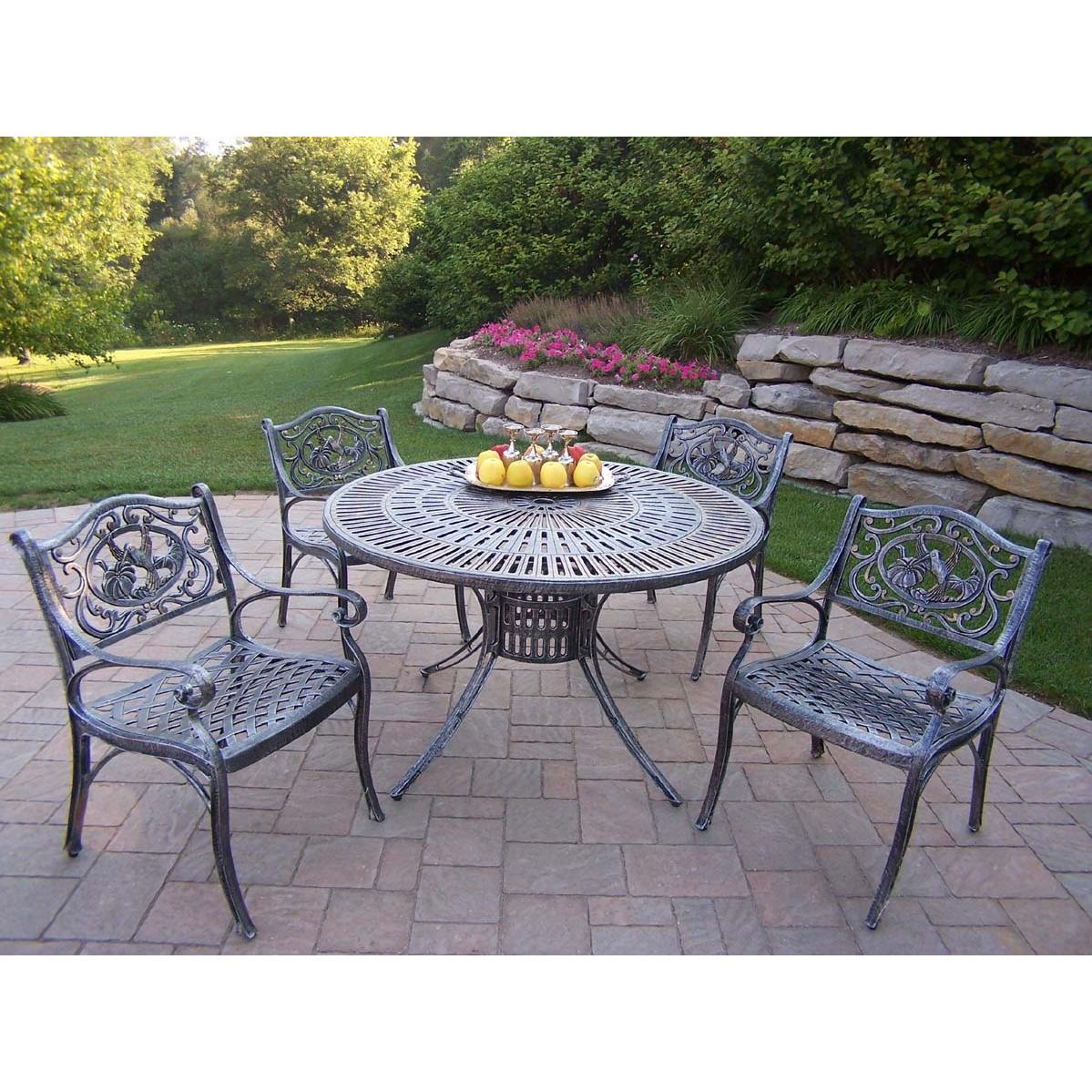 Oakland Living Sunray Hummingbird 5 Piece Dining Set - 48 Inch