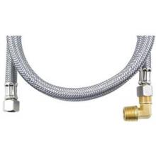 LOYAL 95380 BRAIDED STAINLESS STEEL DISHWASHER CONNECTORS WITH ELBOW (48 Inch)
