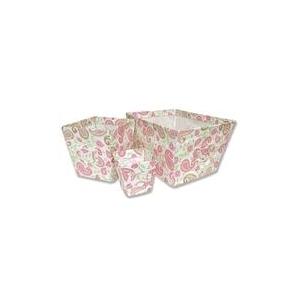 Trend Lab 3-Piece Fabric Storage Bin Set - Paisley Park