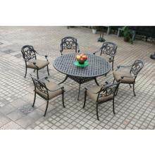 Cast Shadows Cast Aluminum Patio Dining Set - 60 Inch Round