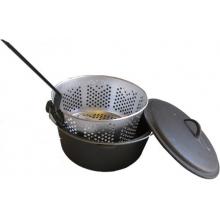 Cast Iron Dutch Oven W/ Fry Basket 9 Qt.