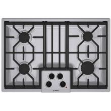 Bosch NGM Series Gas Cooktop, 30 Inch - Stainless Steel