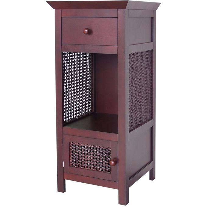 Elegant Home Fashions Cane Floor Cabinet 6025