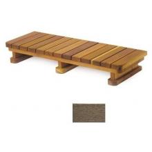 A&B Accessories Recycled Plastic Spa Steps: Single Tier Piano Key - 48 Inch Driftwood