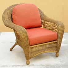 North Cape Port Royal Resin Wicker Chair - Walnut