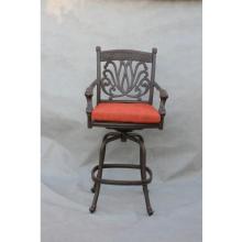 Casual Sunset Cast Aluminum Patio Swivel Barstool - No Cushion(s)