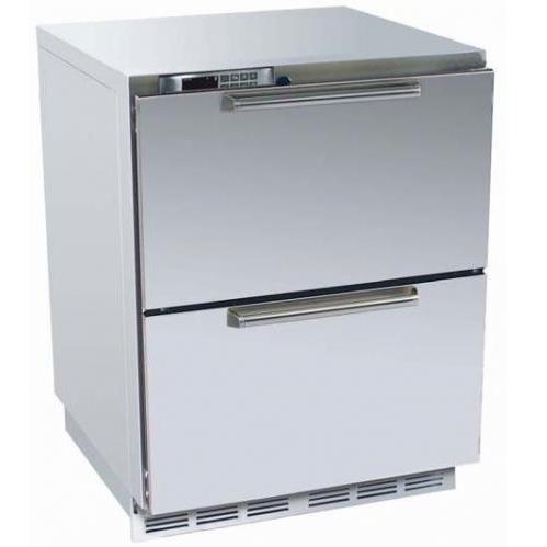 Perlick Outdoor Refrigerator With Stainless Drawers