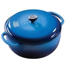 Lodge Enamel Cast Iron Dutch Oven 6 Qt Caribbean (gradated Blue)