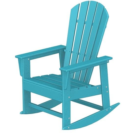 Poly-Wood Recycled Plastic Wood South Beach Adirondack Rocking Chair