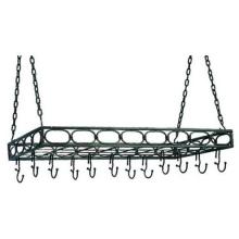 Old Dutch Rustic Rectangular Hanging Pot Racks 36 X 17.5 X 3.5 - Antique Bronze