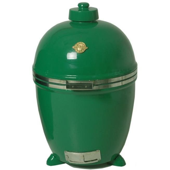 Grill Dome Large Charcoal Grill Infinity Series BBQ Grill With Stainless Auto Hinge - Green