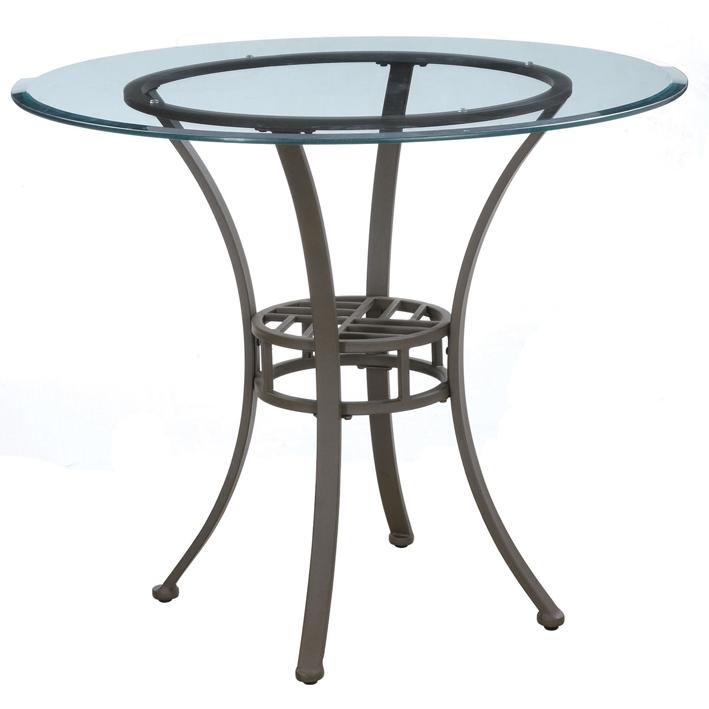 Powell Furniture - Trent Light Textured Bronze Bistro Dining Table (ships In 2 Cartons) - 249-405