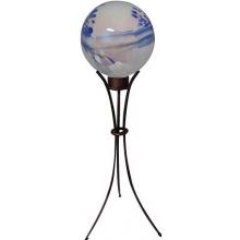 Alpine Gazing Globe White With Metal Stand