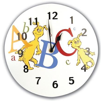Dr Seuss ABC Wall Clock