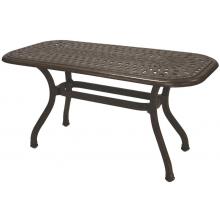 Darlee Series 60 Cast Aluminum Patio Coffee Table - 22 X 42 Inches