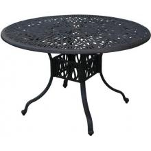 Darlee Elisabeth Cast Aluminum Dining Table - 48 Inch Round