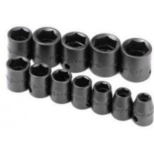 SK Hand Tool 12 Piece 3/8 Inch Drive 6 Point Standard Metric Impact Socket Set