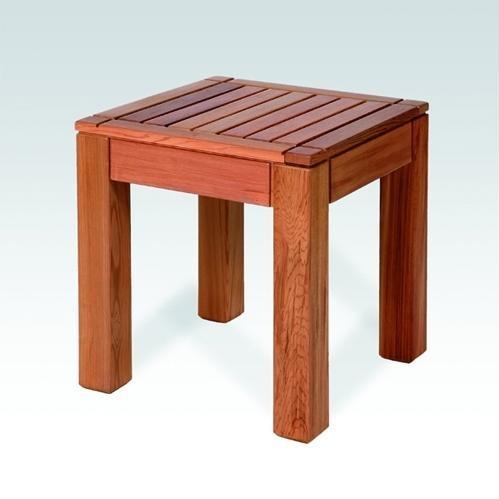 16 X 16 Inch Square Western Red Cedar Chair By Cedar Delite