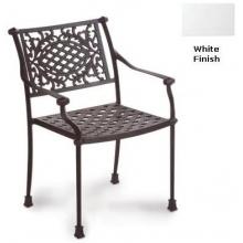 Meadow Decor Amazon Cast Aluminum Dining Chair - White Finish